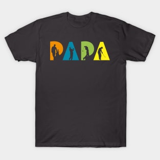 Retro Golfing Papa T-Shirt